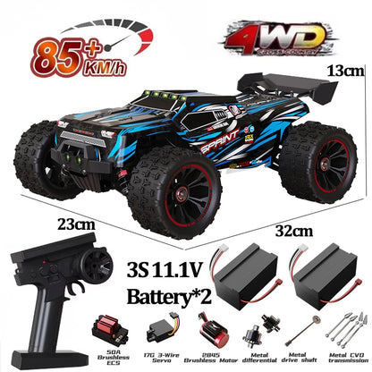 9522PRO 1:16 Brushless 4WD RC Car – 85KM/H High-Speed Off-Road Racing Drift Truck