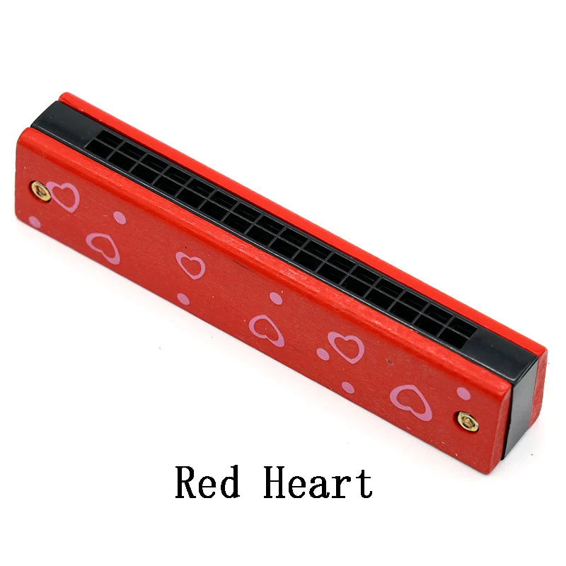 Wooden Harmonica Musical Instrument Toy for Kids