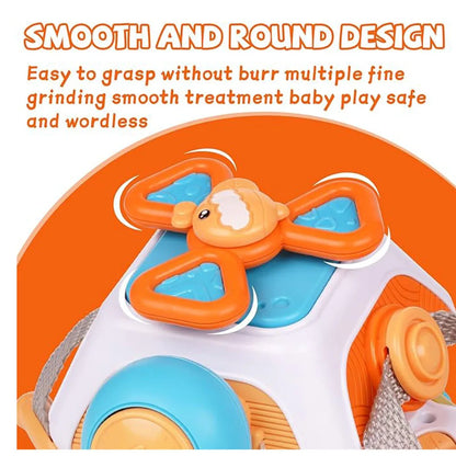 Baby Busy Board Cube Montessori Sensory Activity Toy