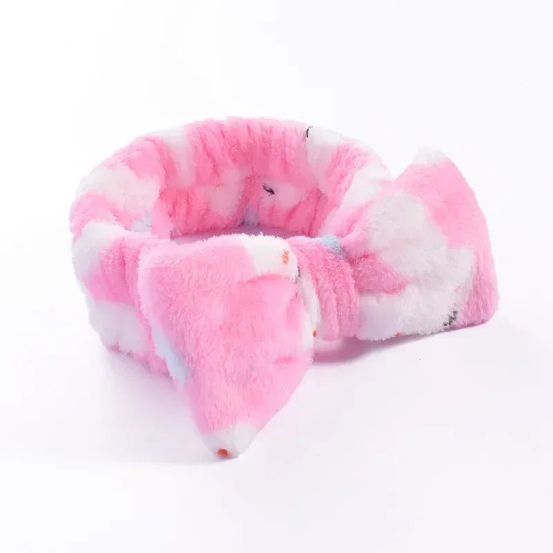 Makeup Headband – Soft Coral Fleece Face Wash Hair Band