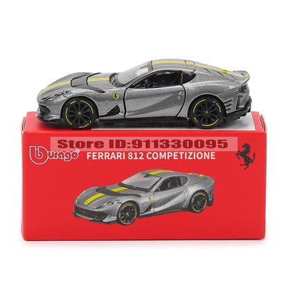 Bburago Ferrari 1:64 Diecast Pull Back Car with Lights & Sound