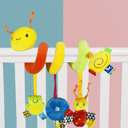 Baby Crib Spiral Toy Plush Stroller & Car Seat Rattle