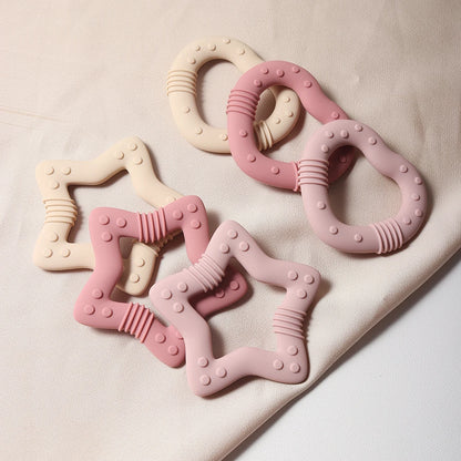 Heart Silicone Teether Food Grade Baby Teething Toy