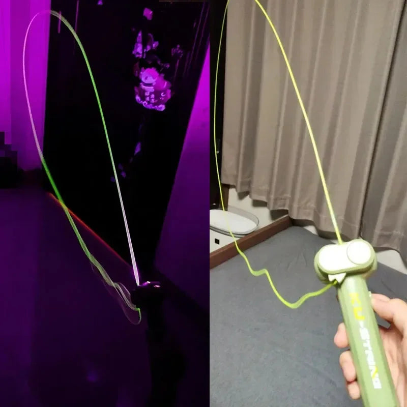 Glow String Launcher Toy LED Light Rope Spinner