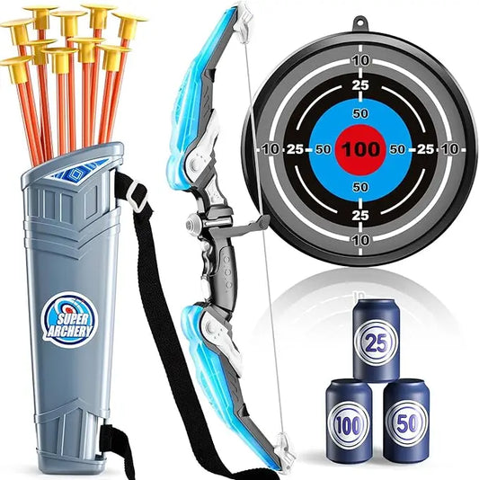 Kids Bow and Arrow Set with LED Lights and Target