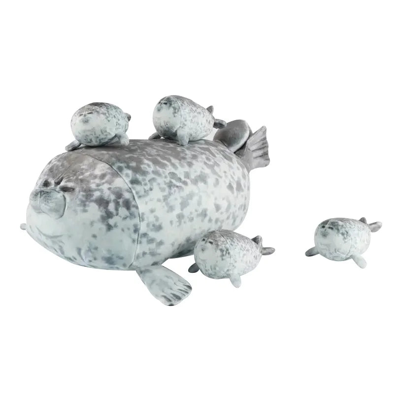 Seal Plush Toy Set Mother and Baby Stuffed Seal Family Soft Toy