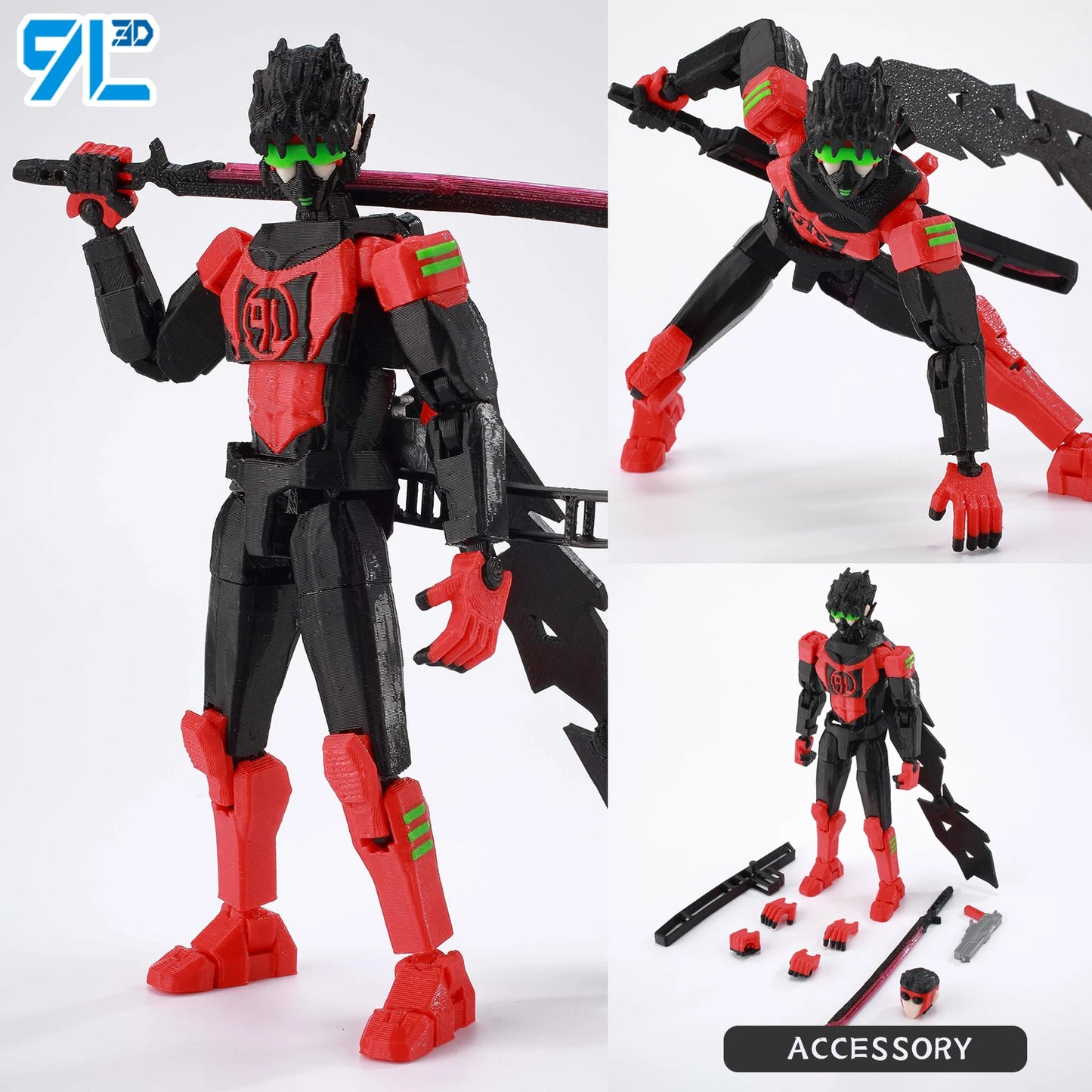 Invincible Boy Action Figure 14cm 3D Printed Multi Jointed Model