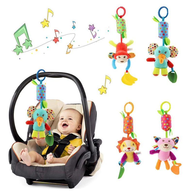 Baby Crib Spiral Toy Plush Stroller & Car Seat Rattle