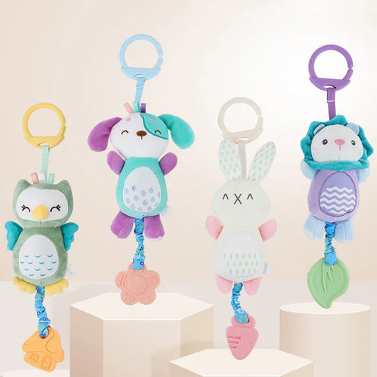 Baby Rattle Toy Soft Animal Sensory Hand Grip Toy