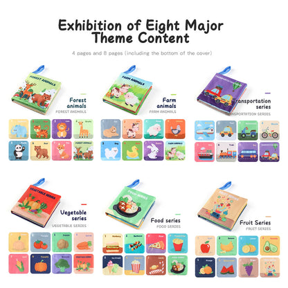 Soft Baby Cloth Book Montessori Sensory Learning Toy