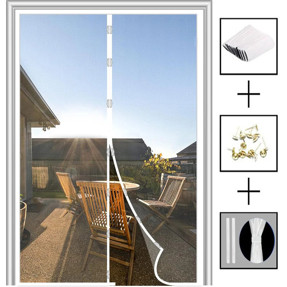 Magnetic Screen Door – Automatic Mosquito Mesh Curtain