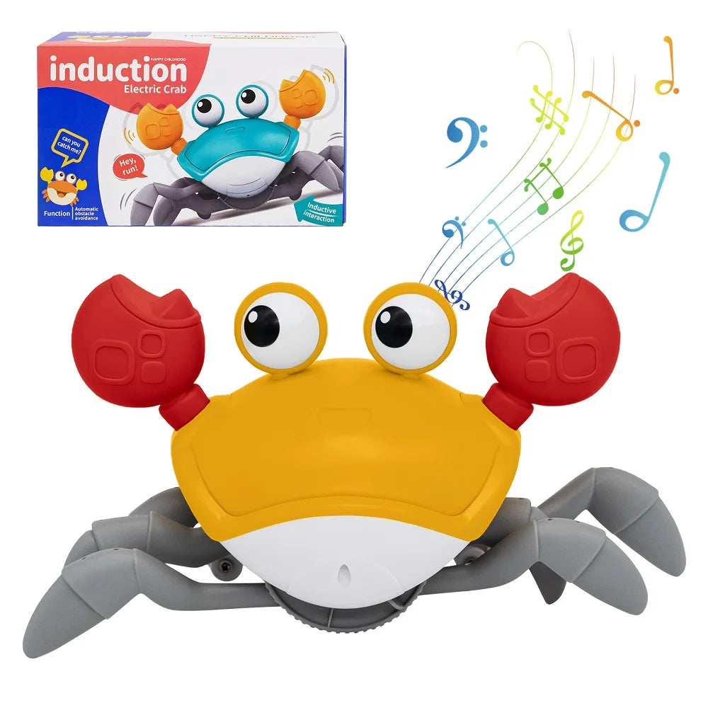 Interactive Crawling Crab Toy with Music and Lights