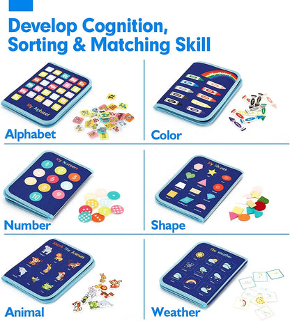 Montessori Busy Board for Toddler Learning Activities