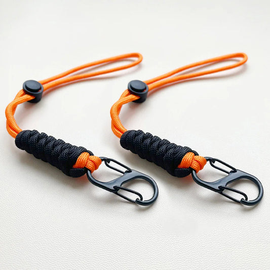 Paracord Keychain Woven Outdoor Wrist Lanyard Key Rope