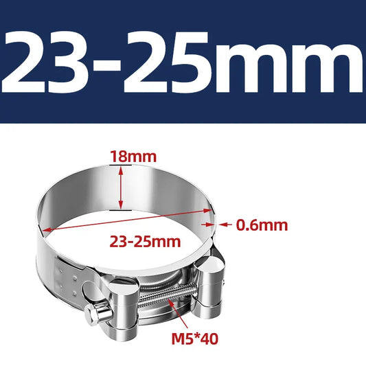 304 Stainless Steel Hose Clamp for Air Water Fuel Pipes