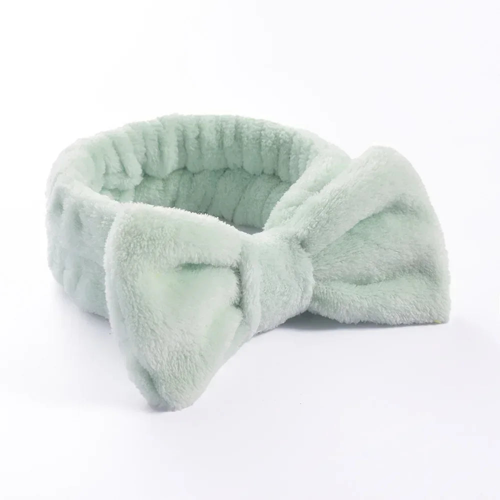 Makeup Headband – Soft Coral Fleece Face Wash Hair Band