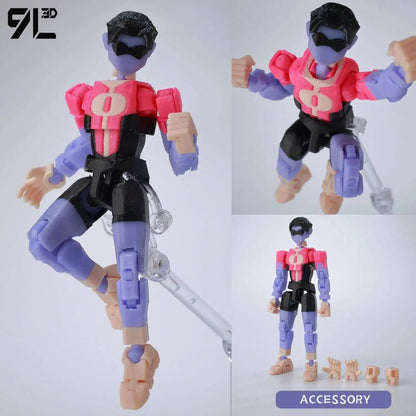 Invincible Boy Action Figure 14cm 3D Printed Poseable Model