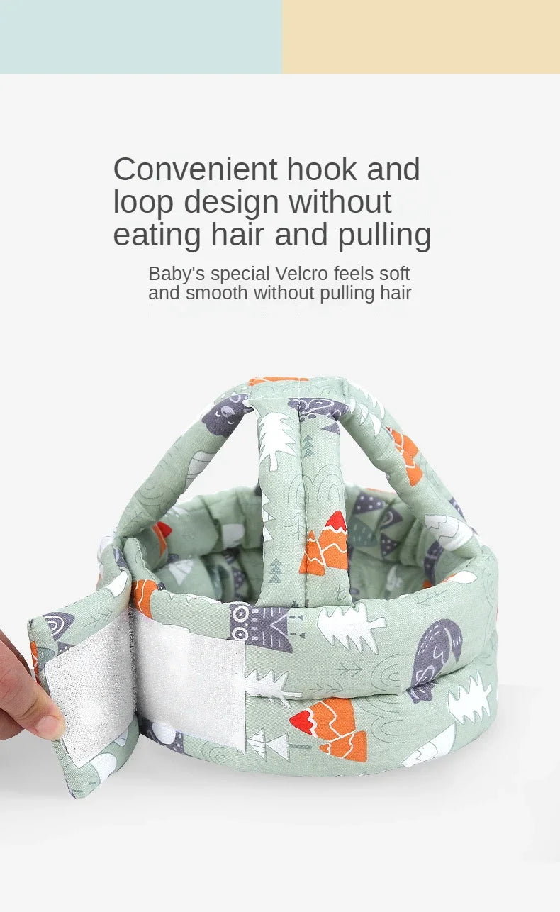 Baby Safety Helmet Soft Adjustable Head Protection Cap