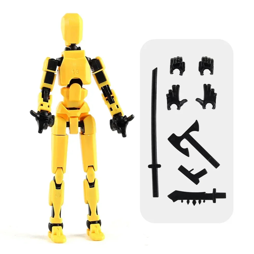 13-Joint Movable Robot Action Figure 3D Printed DIY Toy