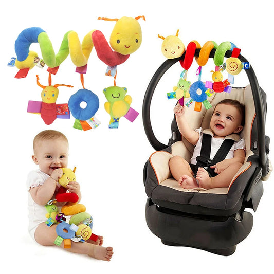Baby Crib Spiral Toy Plush Stroller & Car Seat Rattle