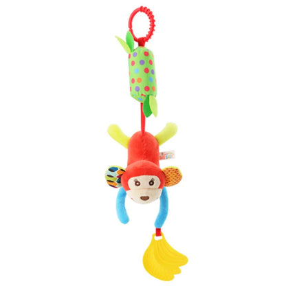 Baby Plush Rattle Toy with Teether Giraffe Zebra Handbell