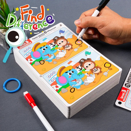 Find the Difference Game Concentration Training Puzzle Set