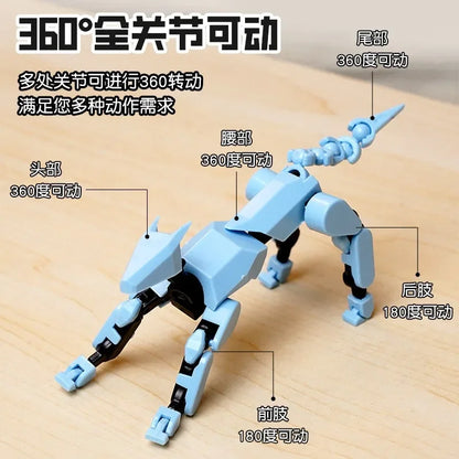 13-Joint Movable Robot Action Figure 3D Printed DIY Toy