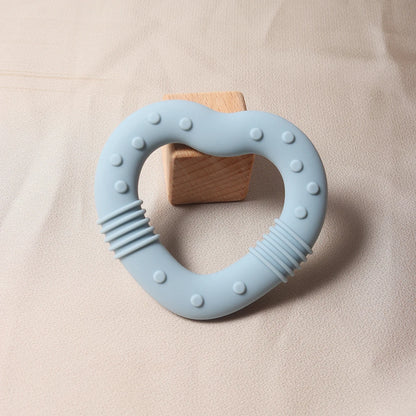 Heart Silicone Teether Food Grade Baby Teething Toy