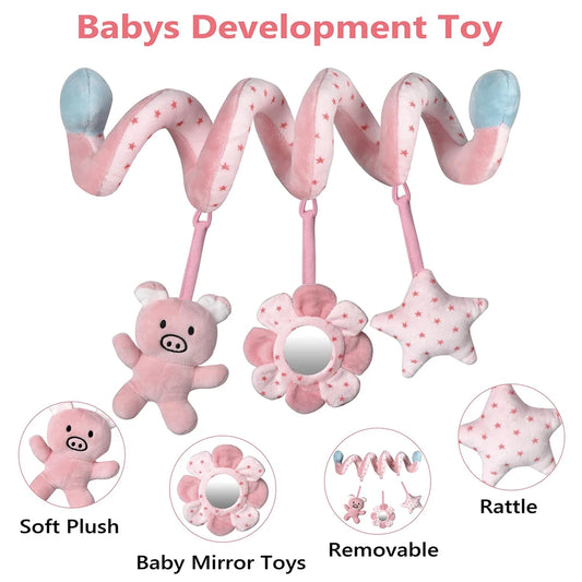 Baby Spiral Activity Toy for Car Seat, Stroller & Crib