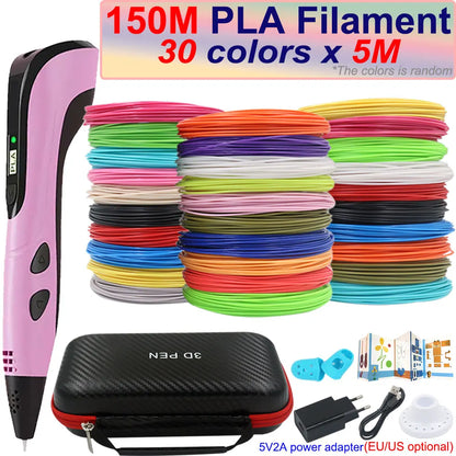 3D Printing Pen for Kids with LCD Screen & 200M PLA Filament