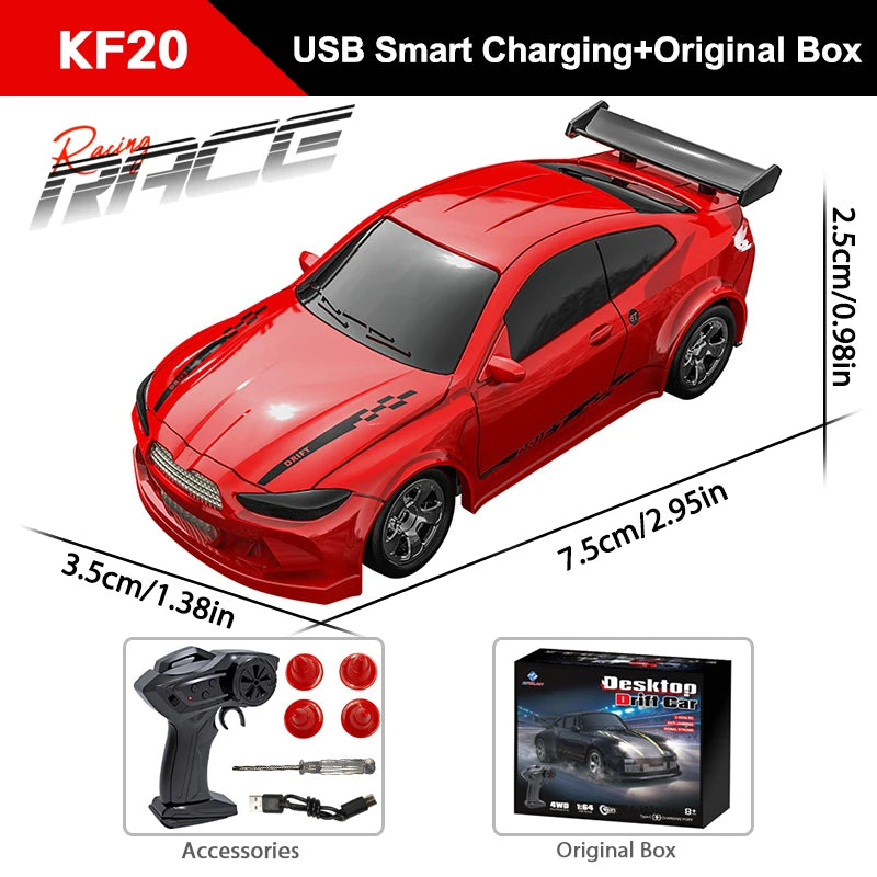 1:64 RC Drift Car – 4WD Mini Remote Control Racing Car