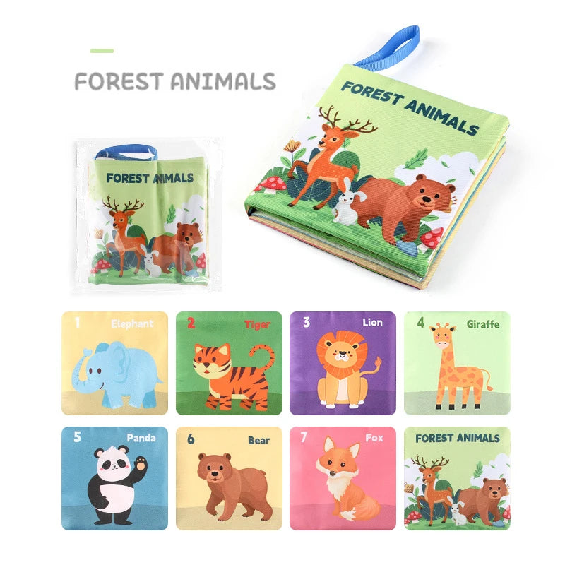 Soft Baby Cloth Book Montessori Sensory Learning Toy