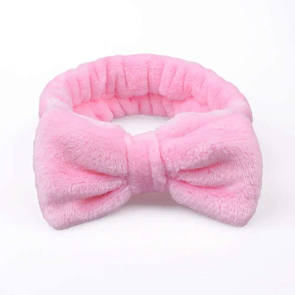 Makeup Headband – Soft Coral Fleece Face Wash Hair Band