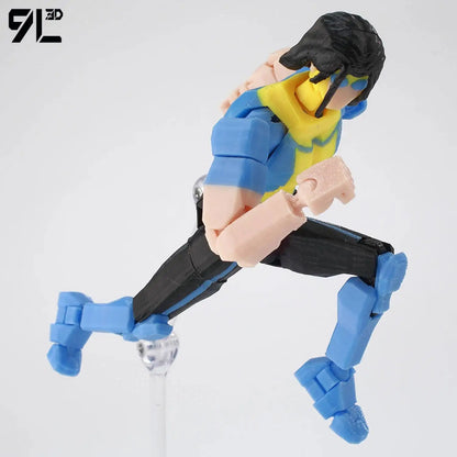 Invincible Boy Action Figure 14cm 3D Printed Multi Jointed Model
