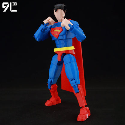 14cm Multi Jointed Action Figure 3D Printed Poseable Collectible Toy