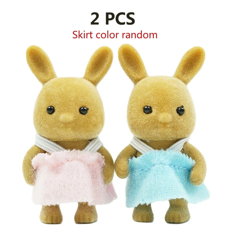 1:12 Mini Animal Doll Forest Family Dollhouse Figure