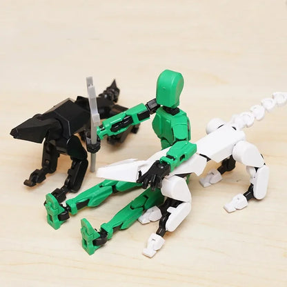 13-Joint Movable Robot Action Figure 3D Printed DIY Toy