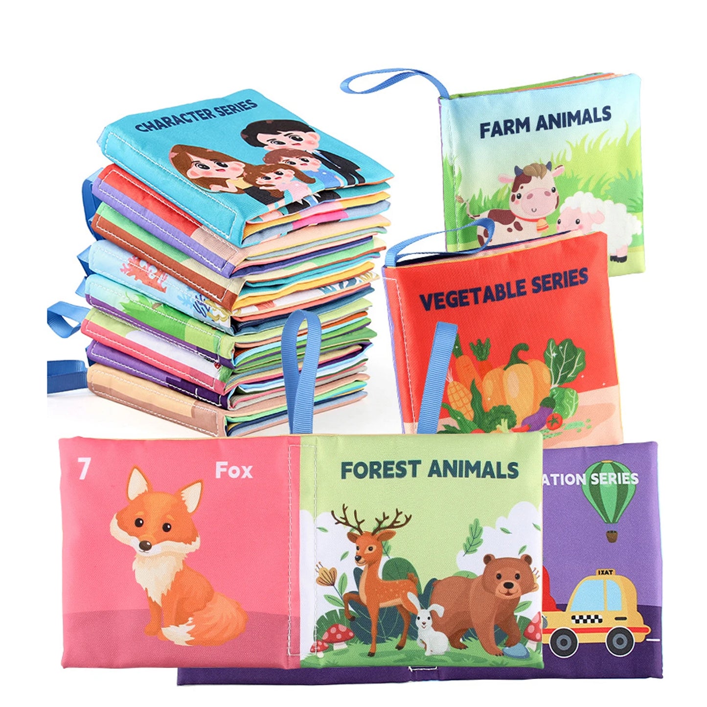 Soft Baby Cloth Book Montessori Sensory Learning Toy