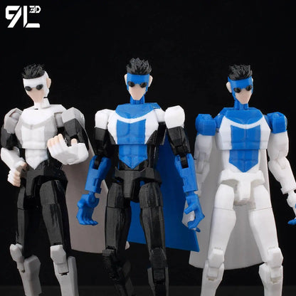 Invincible Boy Action Figure 14cm 3D Printed Poseable Model