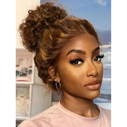 Ombre Honey Blonde Deep Wave Wig 13x4 HD Lace