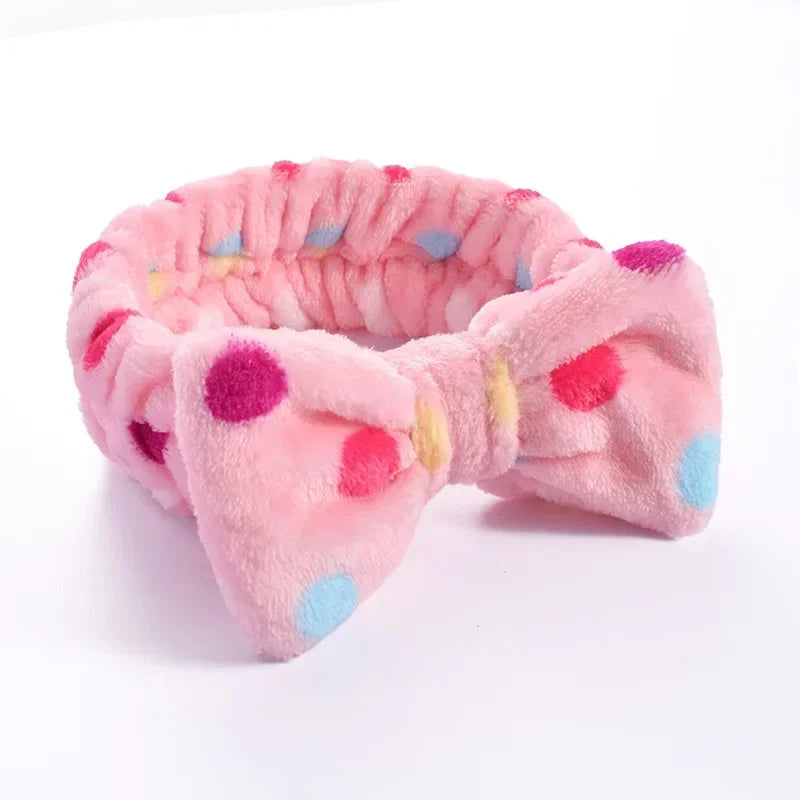 Makeup Headband – Soft Coral Fleece Face Wash Hair Band