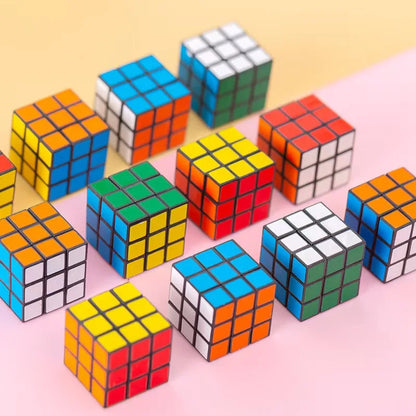 12PCS Mini Magic Cube Set – Educational Puzzle Party Favors