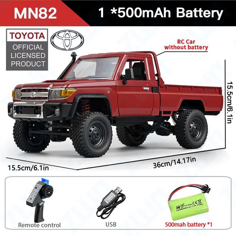 ZWN MN82 / MN82S 1:12 4WD RC Pickup Truck – LC79 Off-Road Climbing Remote Control Car