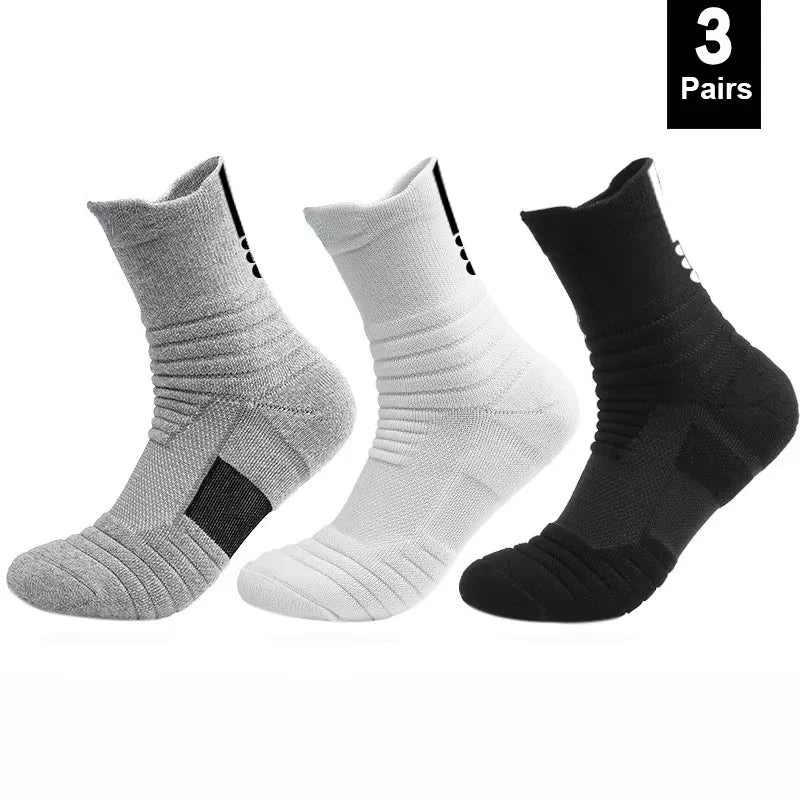 Anti Slip Soccer Socks Men Breathable Grip Sports Socks