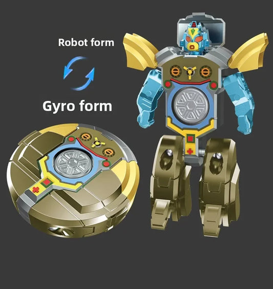Transforming Robot Fidget Toy – Rotating Gyroscope Spinner
