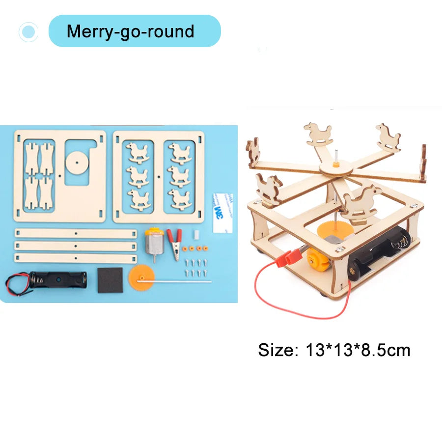 STEM Science Kit DIY Wooden Educational Learning Toy