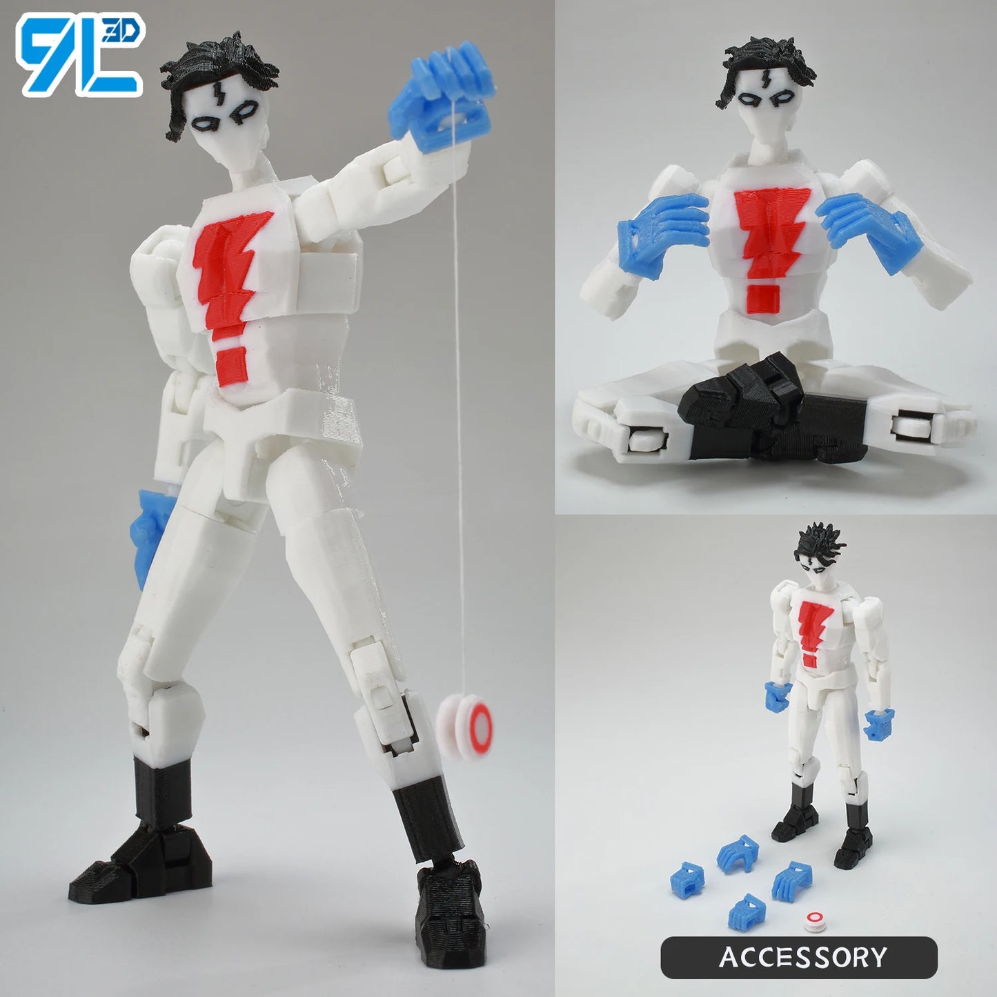 Invincible Boy Action Figure 14cm 3D Printed Multi Jointed Model