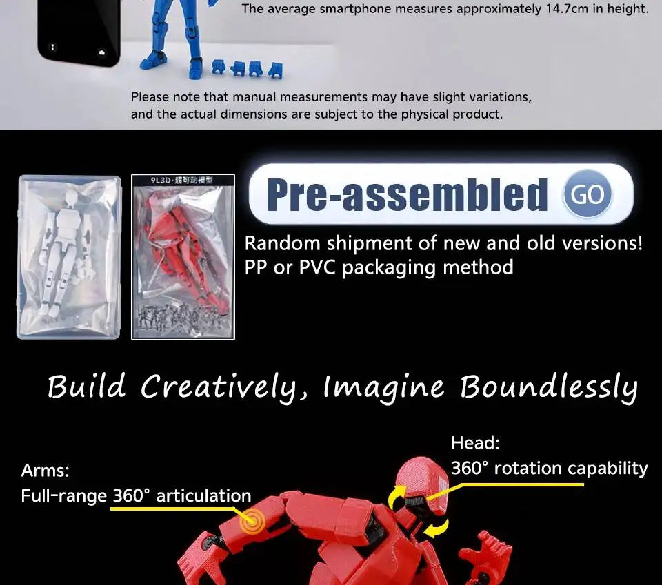 Invincible Boy Action Figure 14cm 3D Printed Multi Jointed Model