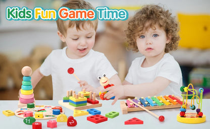 Wooden Baby Puzzles 3D Early Learning Educational Toy