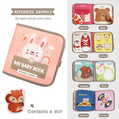 Montessori Busy Book Animal Cognitive Sensory Learning Toy